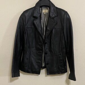 Wilson Sleek Black Leather Jacket